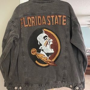 Florida State Hand Painted Jean Jacket